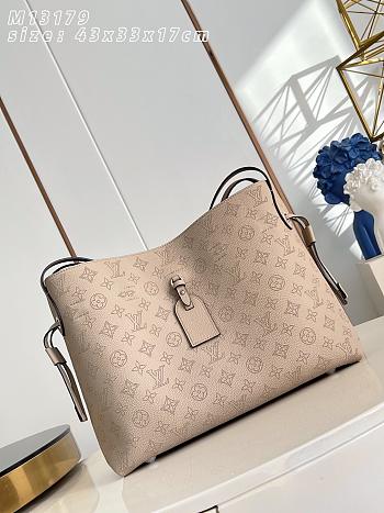 Louis Vuitton Boundless Mahina Leather Beige 43x33.5x17cm