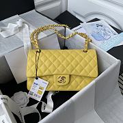 Chanel Medium Flap Bag Yellow Caviar Gold 25cm - 1