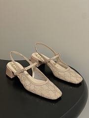 Gucci GG slingback pumps Beige 4.5cm - 1