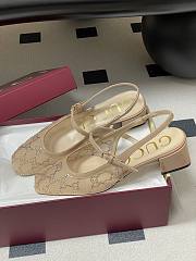 Gucci GG slingback pumps Beige 4.5cm - 5