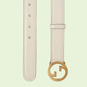 Gucci White Belt 3cm - 2