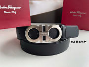 Salvatore Ferragamo Black Belt 3.5cm - 3