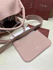 Loro Piana Large Bale bag Calfskin Pink 36x28x22cm - 4