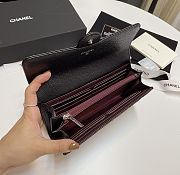 Chanel Wallet Black Caviar Silver 19cm - 5