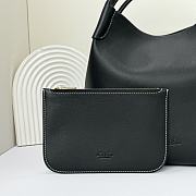 Loro Piana Large Bale bag Black 36x28x22cm - 3
