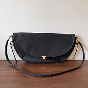 Celine Halfmoon Soft Triomphe Bag Black 46x19x10cm - 1