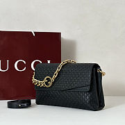 Gucci Medium shoulder bag with chain black 28x16x7cm - 3
