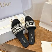 Dior Dway Black Slides - 1