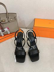 Hermes Glamour 95 sandal black heel 9.5cm - 2
