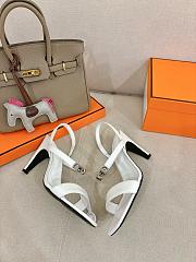 Hermes Glamour 95 sandal white heel 9.5cm - 3