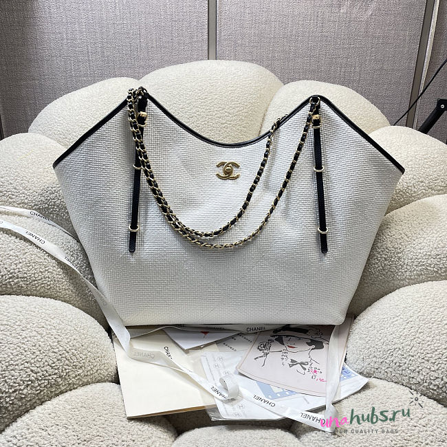 Chanel Shopping Bag in White 59x36x13cm - 1