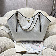 Chanel Shopping Bag in White 59x36x13cm - 1