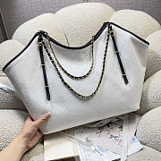 Chanel Shopping Bag in White 59x36x13cm - 4