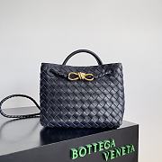 Bottega Veneta Small Andiamo Navy Blue 25x22x10.5cm - 1