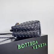 Bottega Veneta Small Andiamo Navy Blue 25x22x10.5cm - 5