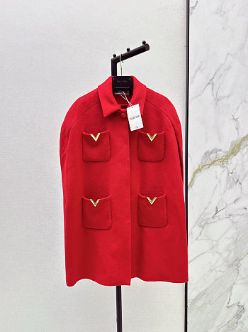Valentino Drill Double Cape