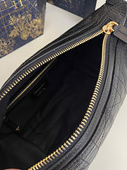 Dior Small D-Journey Bag Calfskin Black 25.5x14.5x14cm - 3