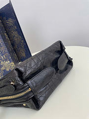 Dior Small D-Journey Bag Calfskin Black 25.5x14.5x14cm - 2