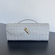 Bottega Veneta Andiamo Clutch Grey Leather - 31x13x3cm - 1
