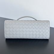Bottega Veneta Andiamo Clutch Grey Leather - 31x13x3cm - 4