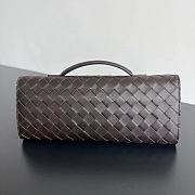 Bottega Veneta Andiamo Clutch In Dark Brown - 31x13x3cm - 5