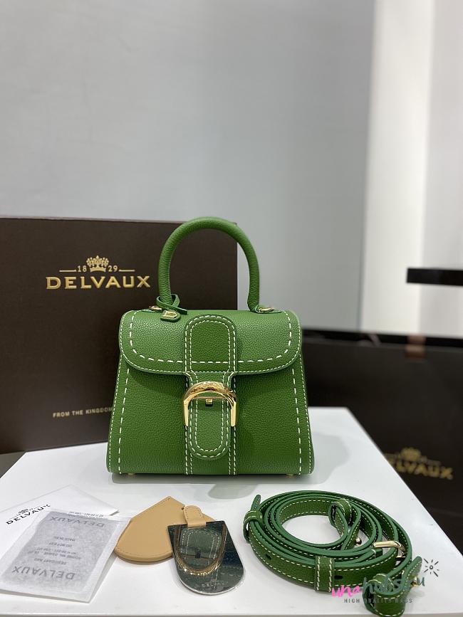 Delvaux Birllant Bag Green 20x12x15.5cm - 1