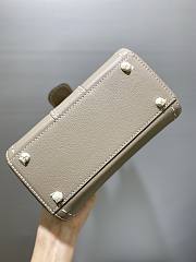 Delvaux Birllant Bag Grey 20x12x15.5cm - 3