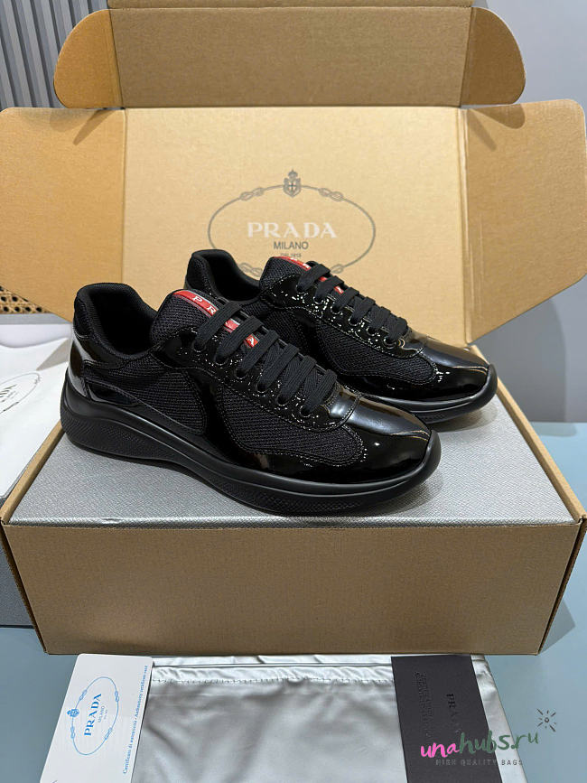 Prada America's Cup Black Sneakers - 1