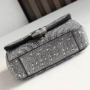 Gucci Marmont crystals small shoulder bag grey 22x12.5x6cm - 4