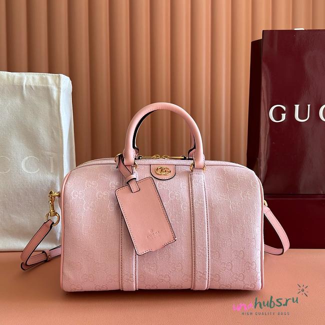 Gucci Ophidia medium boston bag pink 30x20x16cm - 1