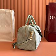 Gucci Ophidia medium boston bag blue 30x20x16cm - 5