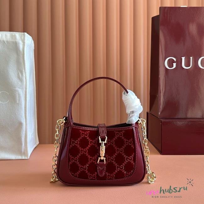 Gucci Jackie 1961 crystals mini bag 19x13x4cm - 1