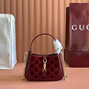 Gucci Jackie 1961 crystals mini bag 19x13x4cm