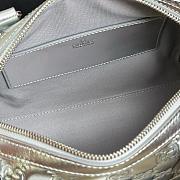 Gucci Emblem small boston bag in silver 20.5x14x11.5cm - 2