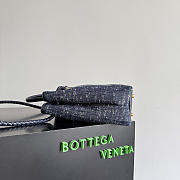 Bottega Veneta Andiamo Navy Denim 35x25x11cm - 4
