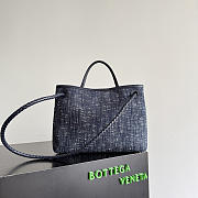 Bottega Veneta Andiamo Navy Denim 35x25x11cm - 3