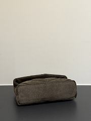 YSL Small PUFFER suede dark brown-grey 29x17x11cm - 2