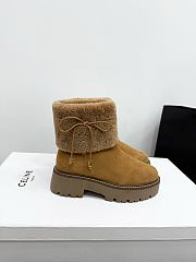 Celine Bulky Suede and Shearling Boot - 2