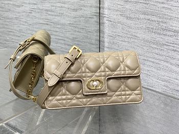 Dior Jolie Mini Bag Beige Cannage Lambskin 21x11.5x4.5cm
