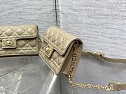 Dior Jolie Mini Bag Beige Cannage Lambskin 21x11.5x4.5cm - 4