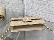 Dior Jolie Mini Bag Beige Cannage Lambskin 21x11.5x4.5cm - 3