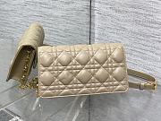 Dior Jolie Mini Bag Beige Cannage Lambskin 21x11.5x4.5cm - 2