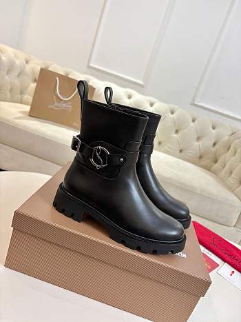 Christian Louboutin Dianouchette Lug Low black boots
