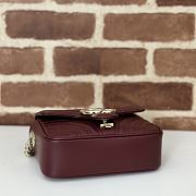 Gucci GG Marmont mini top handle bag red 17x13x6cm - 5