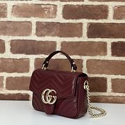 Gucci GG Marmont mini top handle bag red 17x13x6cm - 4