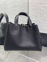 Dior Medium Toujours Bag Black Calfskin 28.5x21.5x17cm - 3