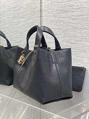 Dior Medium Toujours Bag Black Calfskin 28.5x21.5x17cm - 2