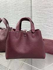 Dior Medium Toujours Burgundy Black Calfskin 28.5x21.5x17cm - 4