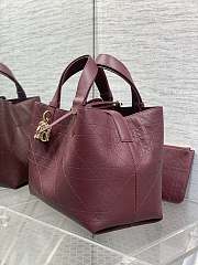 Dior Medium Toujours Burgundy Black Calfskin 28.5x21.5x17cm - 3