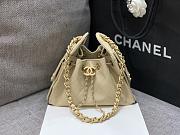 Chanel Mini 25 Handbag Beige Caviar 22x20x12.5cm - 1